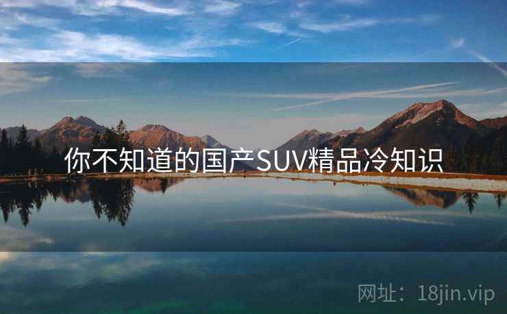 你不知道的国产SUV精品冷知识 你不知道的国产SUV精品冷知识