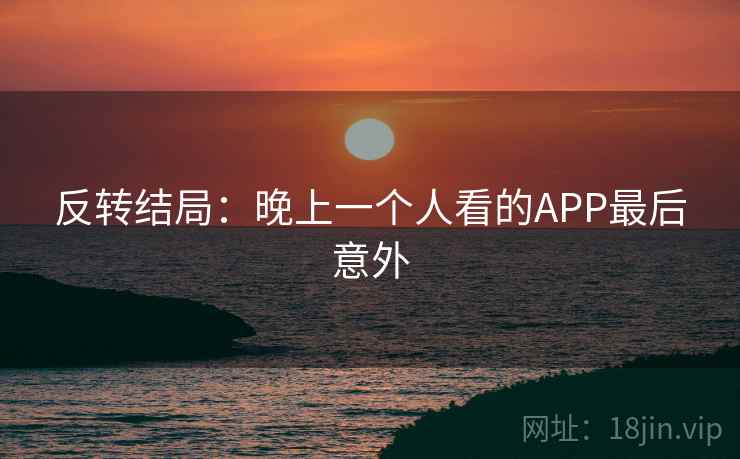 反转结局：晚上一个人看的APP最后意外